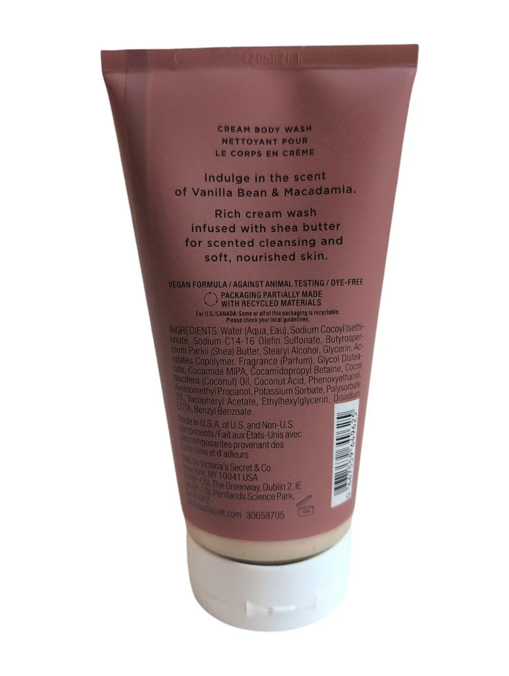 VICTORIA'S SECRET NWT Vanilla Bean & Macadamia Indulge Cream Body Wash
